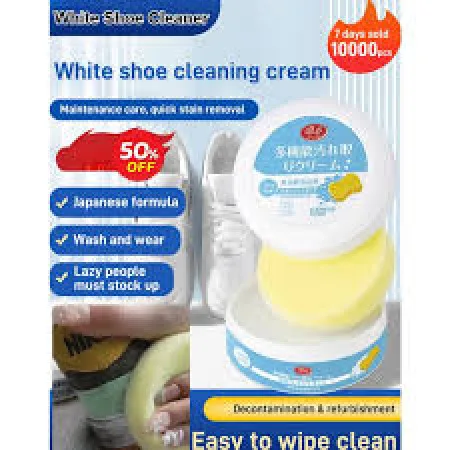 Shoe Cleaning Cream Multifunctional Shoe Cleaner Household Sports Shoes Canvas Cleaner Cleaning Tools With Wipe Sponge 1Pcs