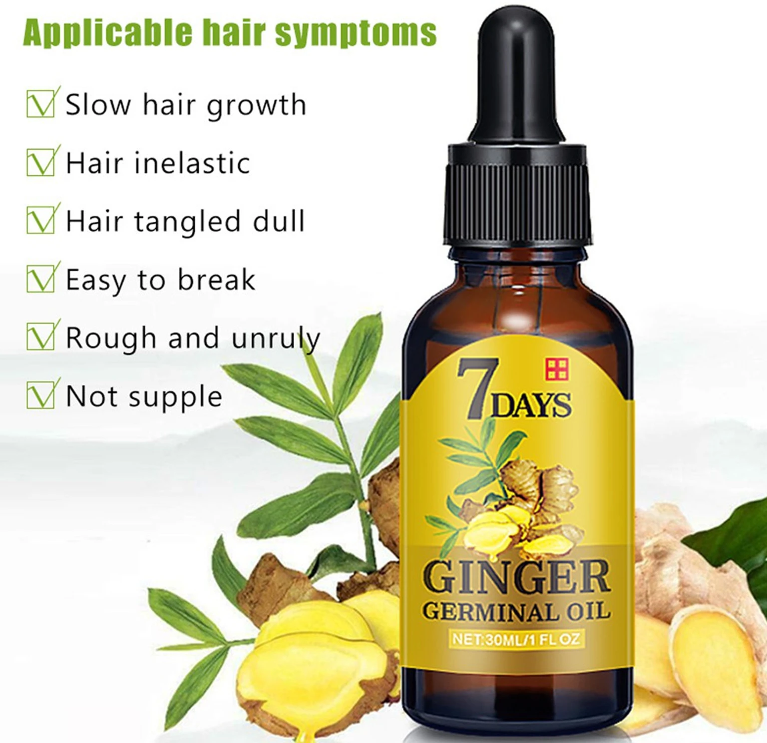 7 Days Ginger Hair Growth